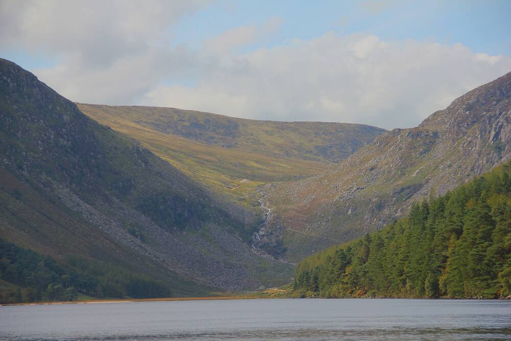 The Upper Lake at Glendalough in the Wicklow Mountains